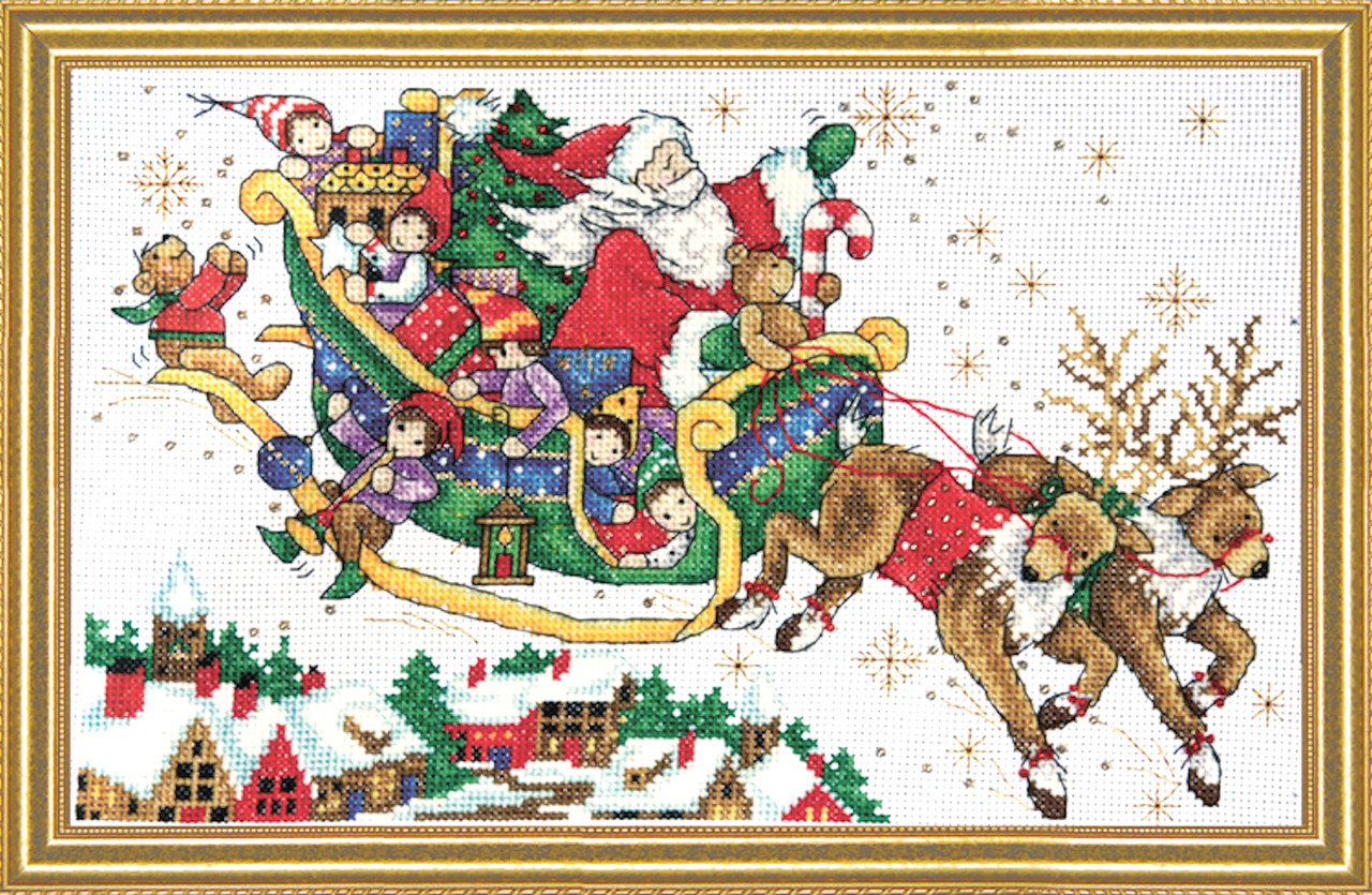 Design Works - Santa's Sleigh - CrossStitchWorld