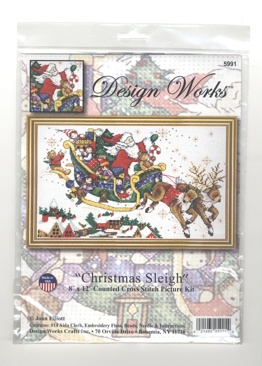Design Works - Santa's Sleigh - CrossStitchWorld