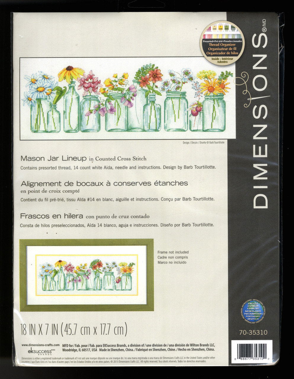 Dimensions - Mason Jar Lineup - CrossStitchWorld