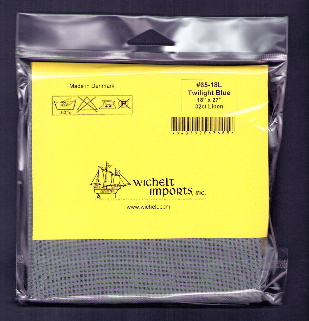 Wichelt - 32 Ct Twilight Blue Linen 18 x 27 in