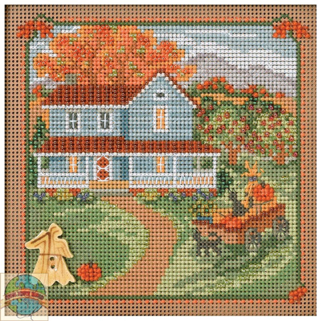 Home Of The Brave Beaded Counted Cross Stitch Kit Mill Hill 2019 Patriotic Quartet Collection Mh171913 Counted Kits