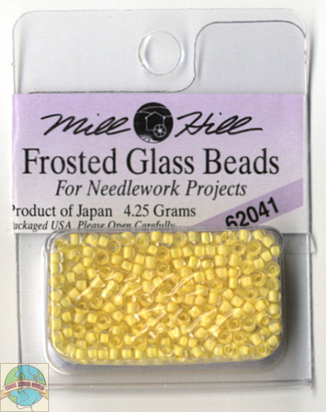 Mill Hill Frosted Glass Seed Beads 4.25g Buttercup #62041