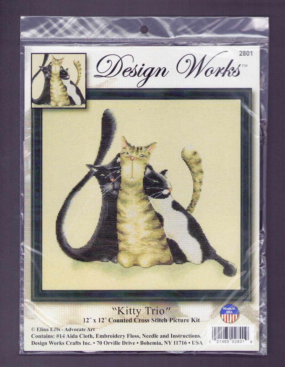 Design Works - Kitty Trio - CrossStitchWorld