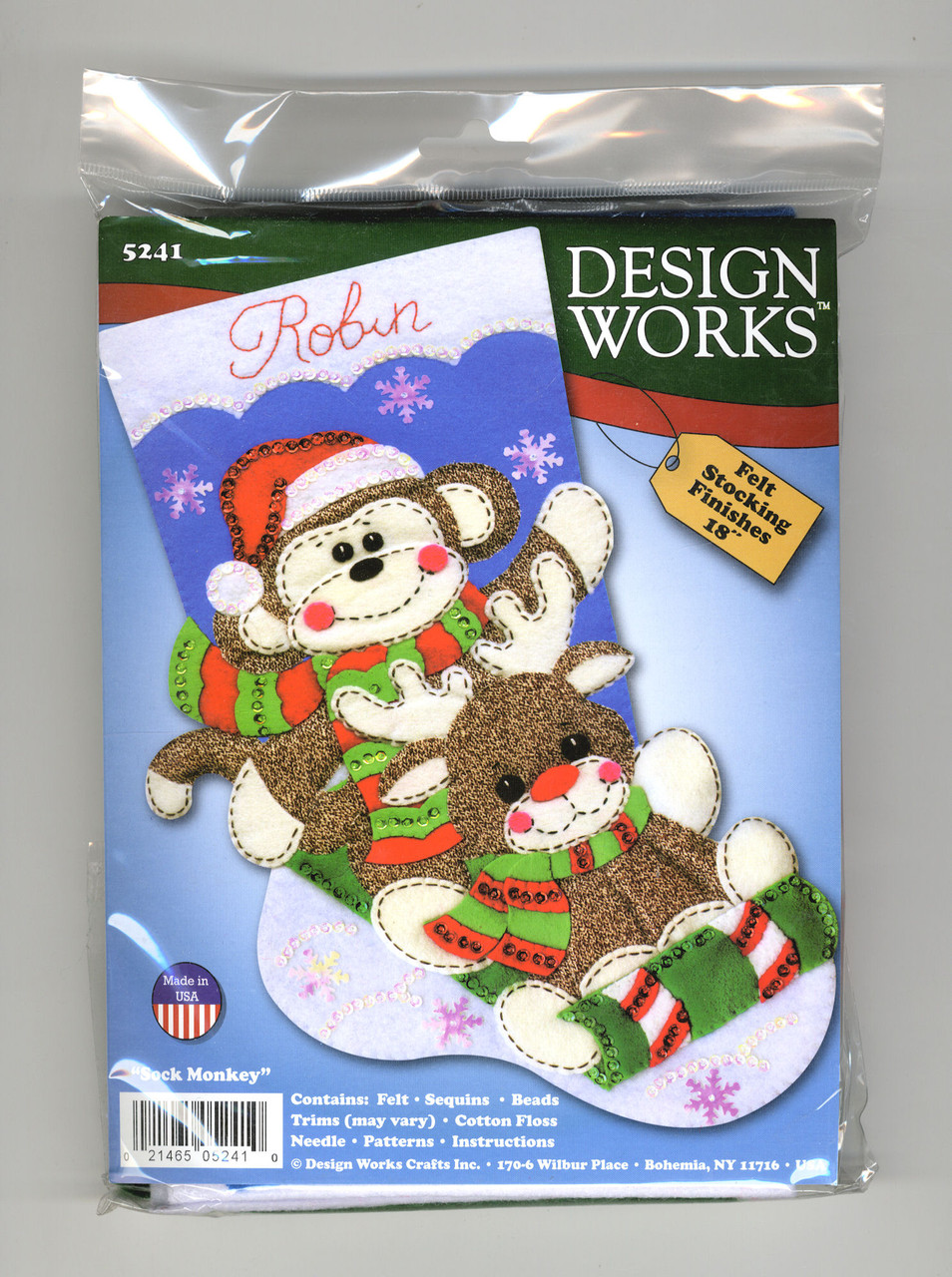 Design Works - Sock Monkey Stocking