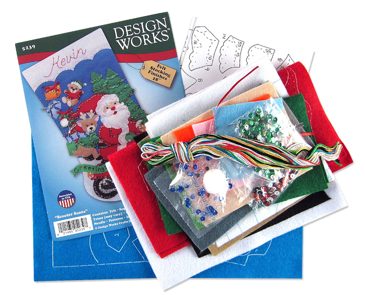 Design Works - Scooter Santa Stocking