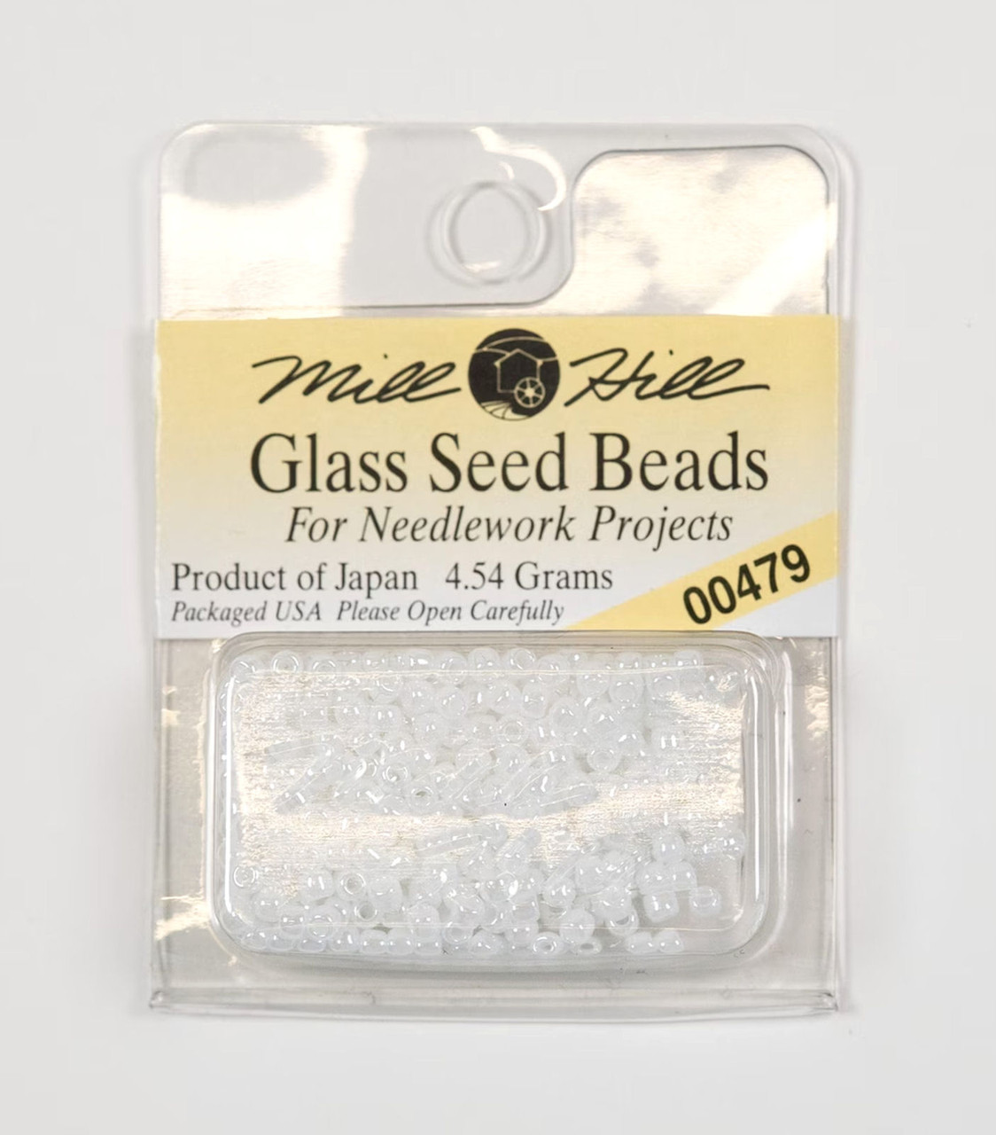Mill Hill Glass Seed Beads 4.54g White #00479 - CrossStitchWorld