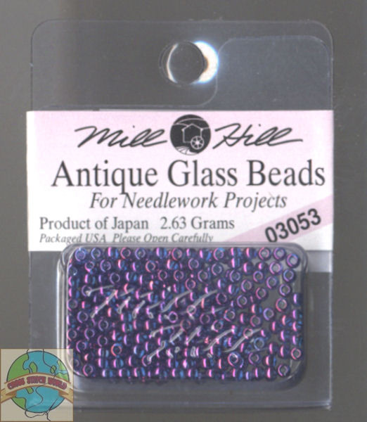 Mill Hill Antique Glass Beads 2.63g Purple Passion #03053