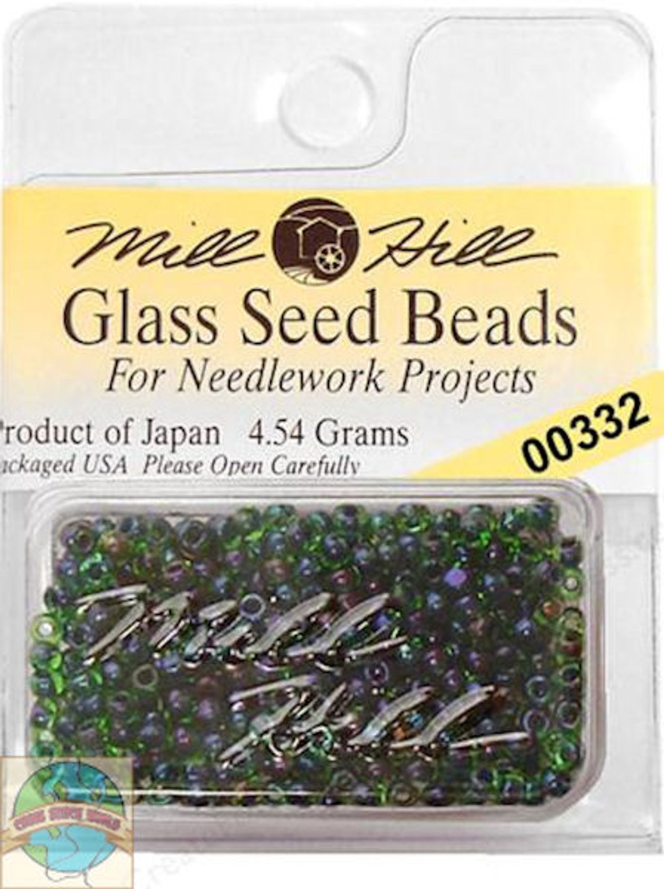 Mill Hill Glass Seed Beads 4.54g Emerald #00332