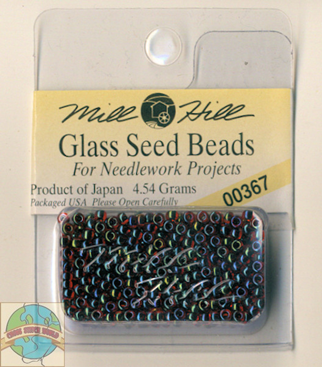 Mill Hill Glass Seed Beads 4.54g Garnet #00367