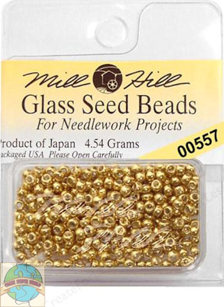 Mill Hill Glass Seed Beads 4.54g Old Gold #00557 - CrossStitchWorld