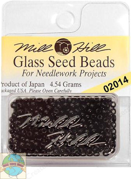 Mill Hill Glass Seed Beads 4.54g Black #02014 - CrossStitchWorld