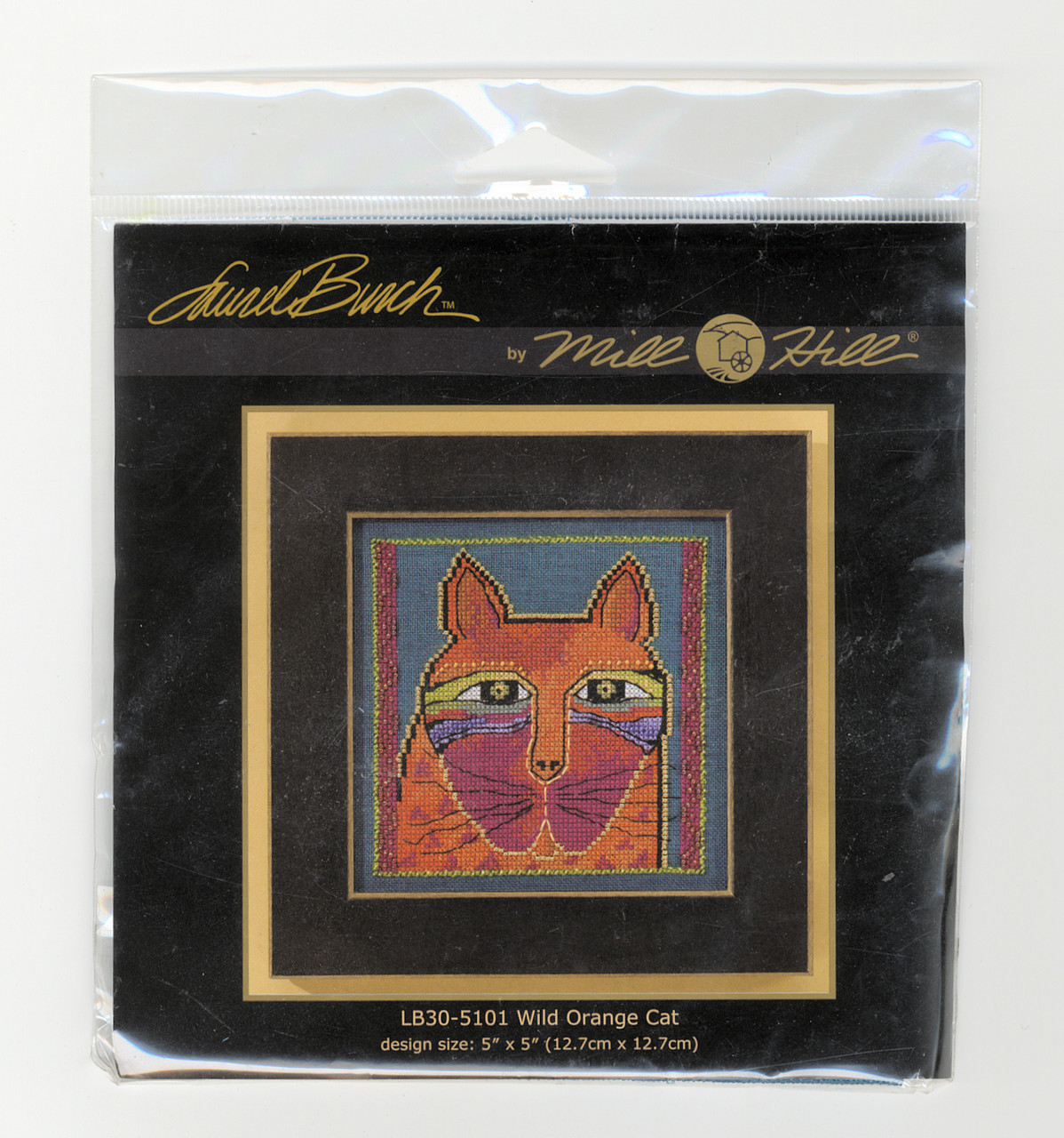 Mill Hill / Laurel Burch - Wild Orange Cat (LINEN) - CrossStitchWorld