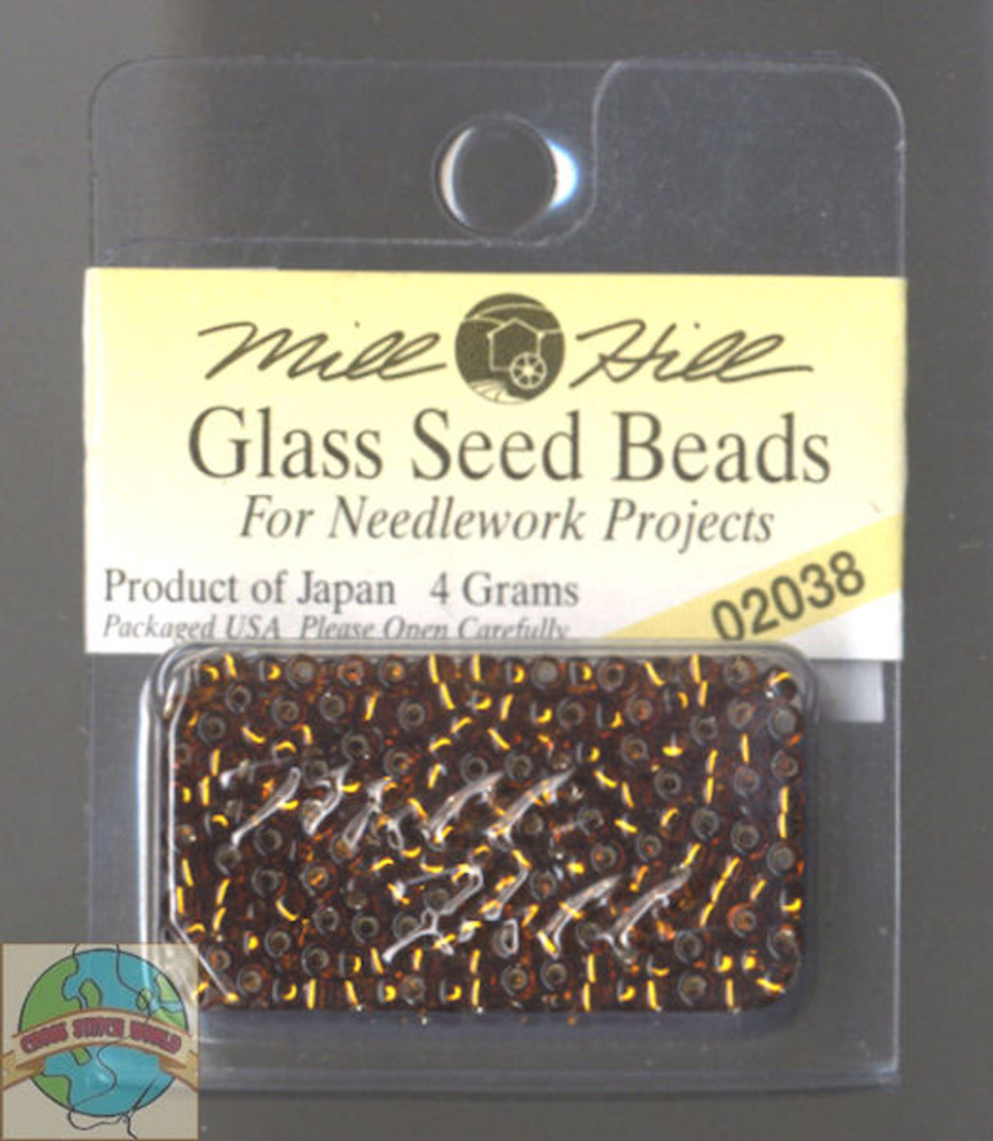Mill Hill Glass Seed Beads 4g Brilliant Copper #02038