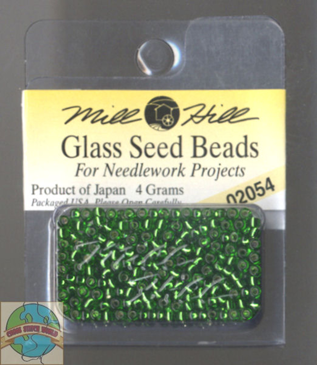 Mill Hill Glass Seed Beads 4g Brilliant Shamrock #02054