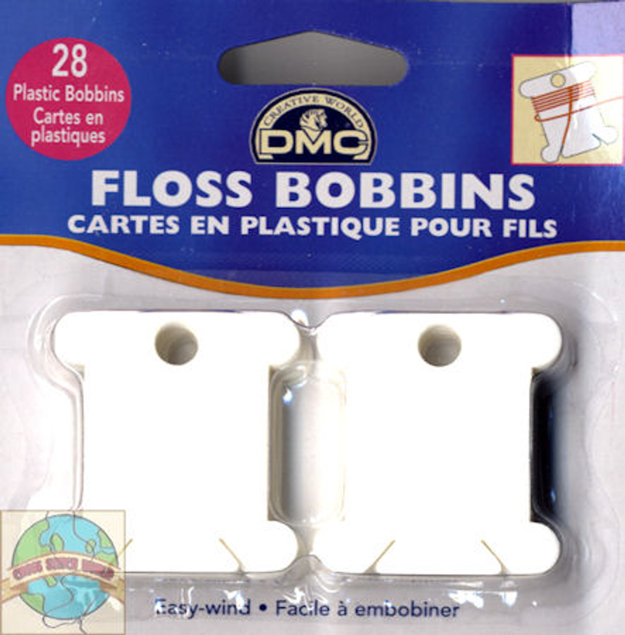 DMC® Floss Bobbins with Metal Ring