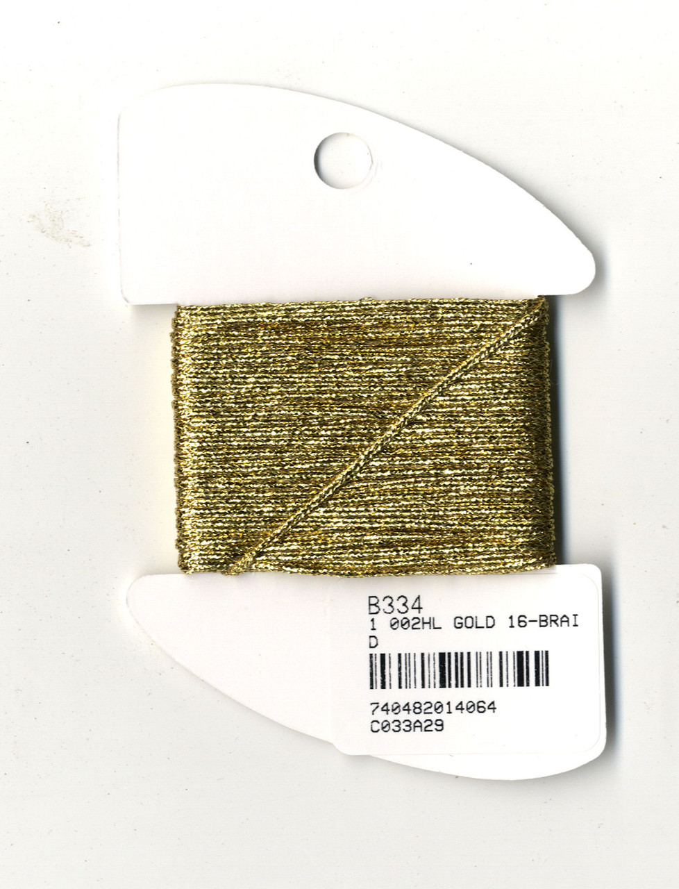 ★希少★ピッツーラPITTURA ゴールドメッキ Kreinik Metallic Medium #16 Gold (Hi Lustre) #002HL - CrossStitchWorld