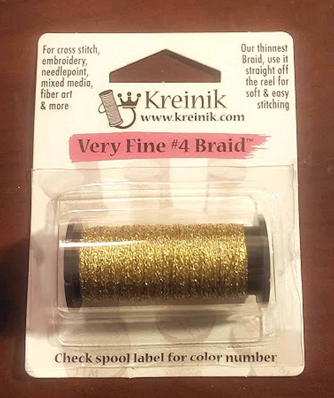 Kreinik Metallics - Very Fine #4 Gold #002