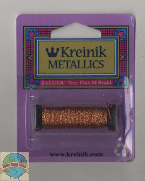 Kreinik Metallics - Very Fine #4 Orange #027 - CrossStitchWorld