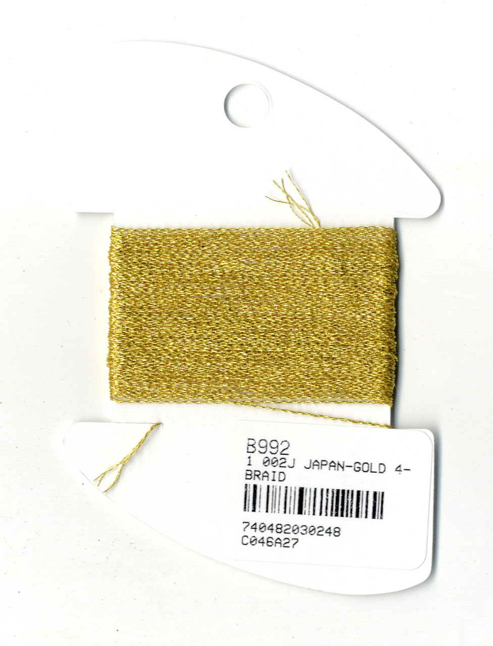 コレクション GOLD Kreinik Metallics - Very Fine #4 Japan Gold #002J - CrossStitchWorld