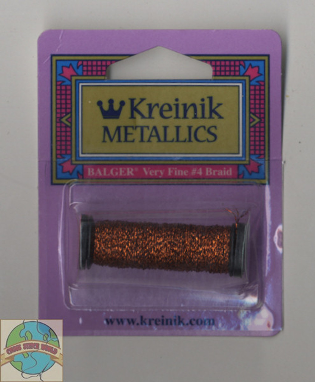 Kreinik Metallics Very Fine #4 Vintage Sienna #152V