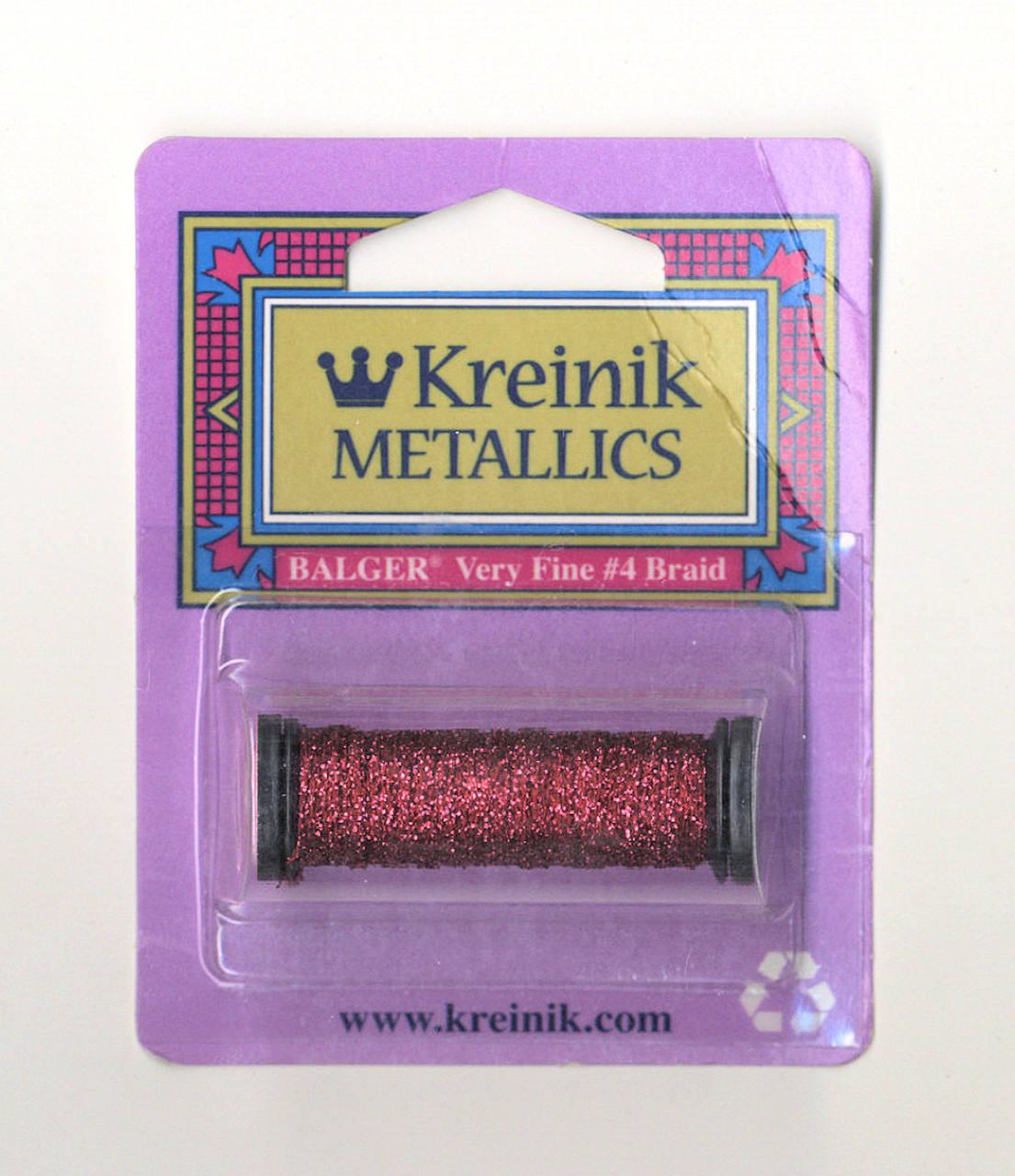 Kreinik Metallics - Very Fine #4 Crimson 031 - CrossStitchWorld
