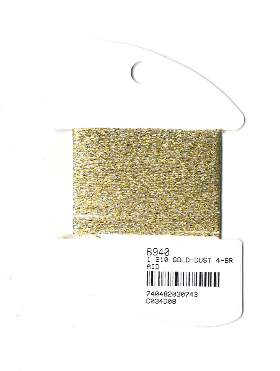 Kreinik Metallics - Very Fine #4 Gold Dust #210 - CrossStitchWorld