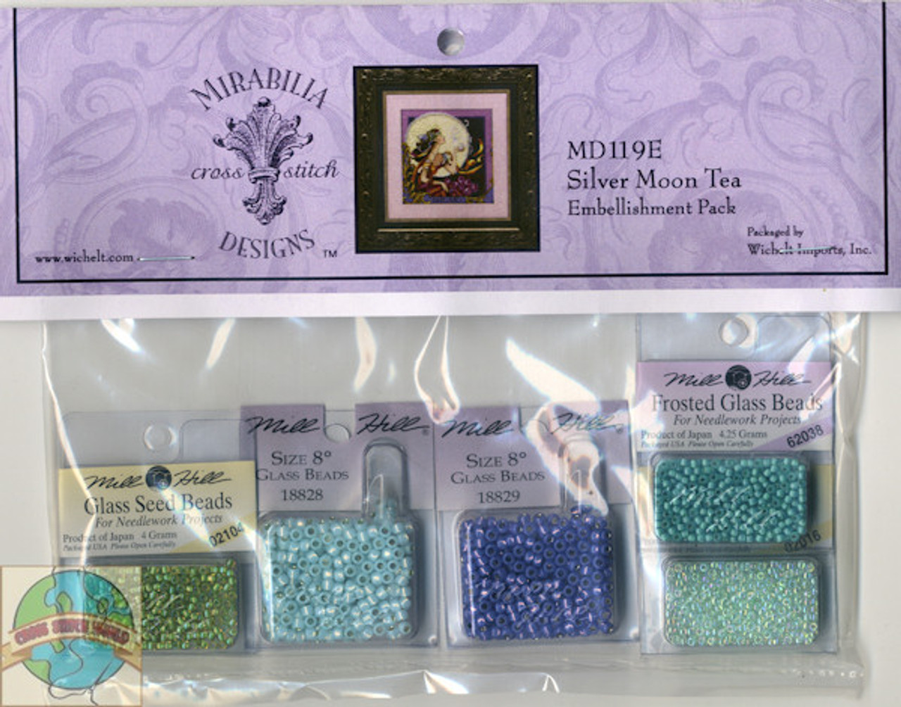 Silver Moon Tea by Mirabilia MD-119 cross stitch pattern 