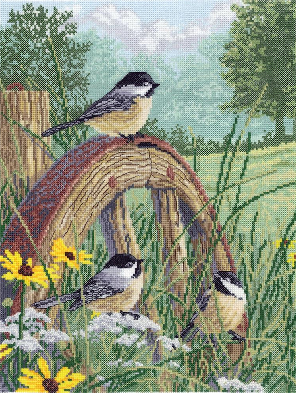 Janlynn Meadow's Edge Counted Cross Stitch Kit 11x14 14 Count