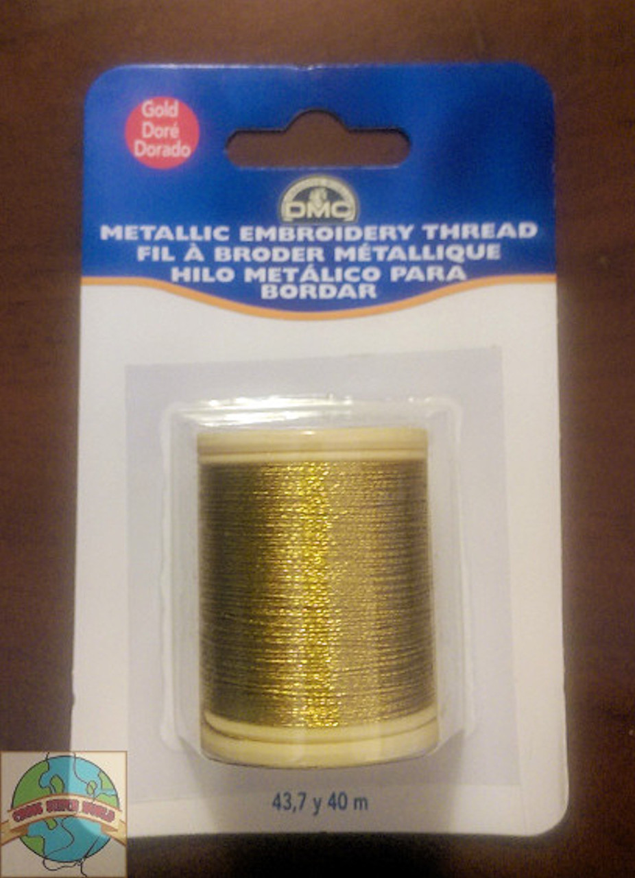 DMC - 43.7 Yard Spool of Gold Metallic Embroidery Thread