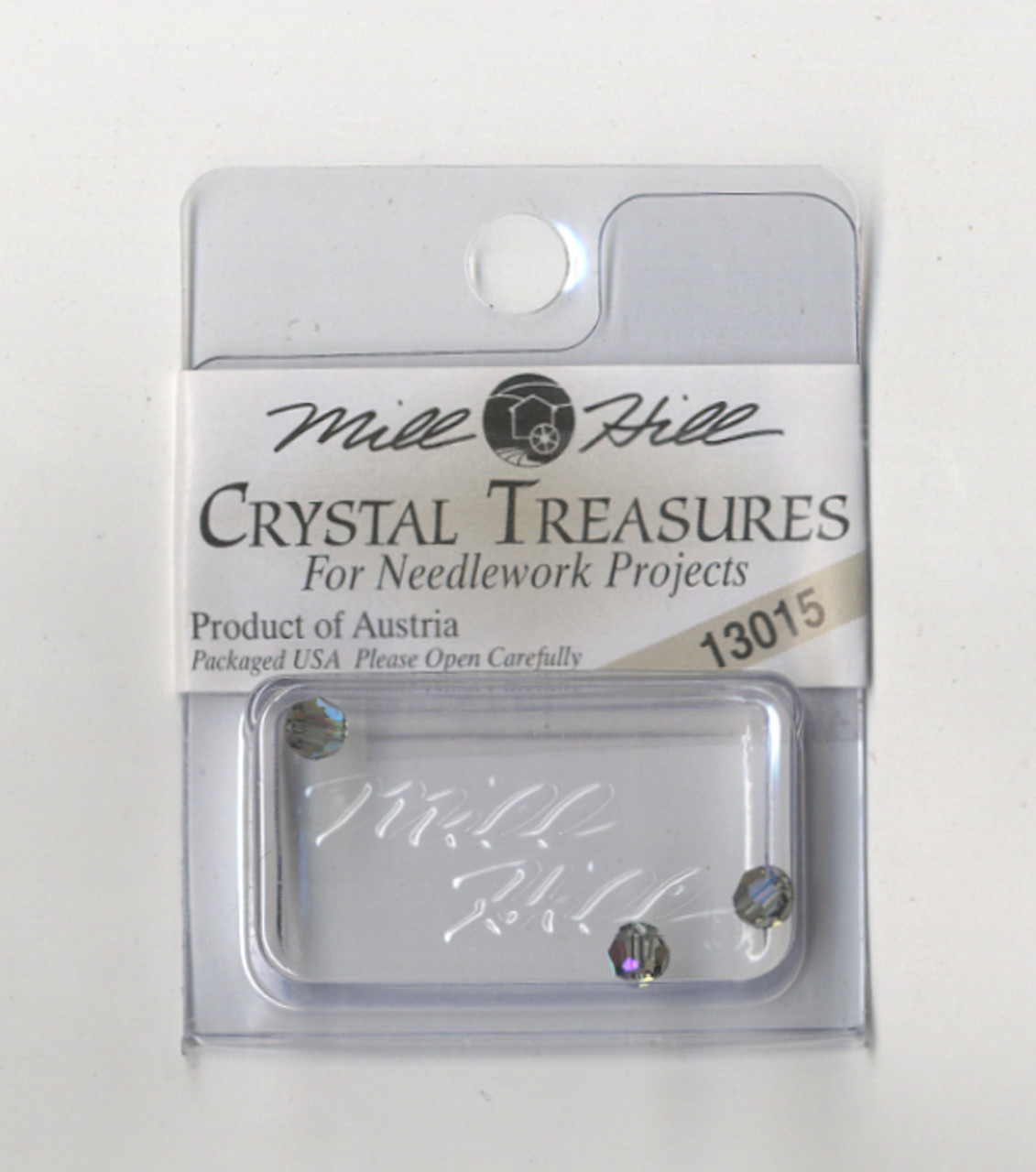 Brillant様マントルピース Mill Hill Crystal Treasures - Round Bead Black Diamond AB #13015