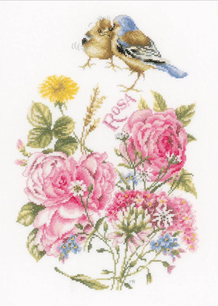 LanArte - Marjolein Bastin Finches and Roses