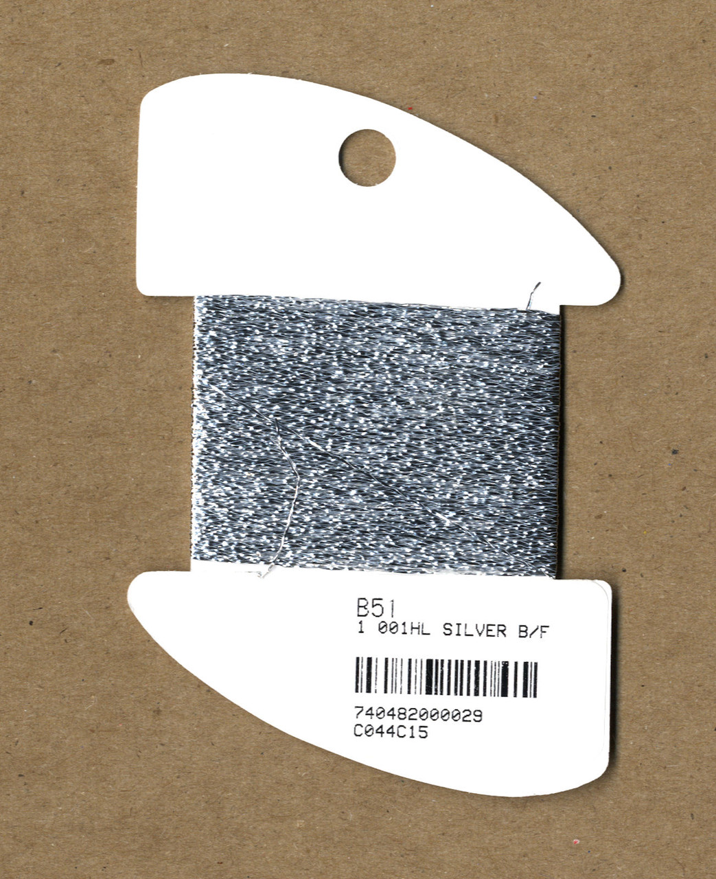 Kreinik Metallics Blending Filament - Silver 001HL (Hi Lustre)