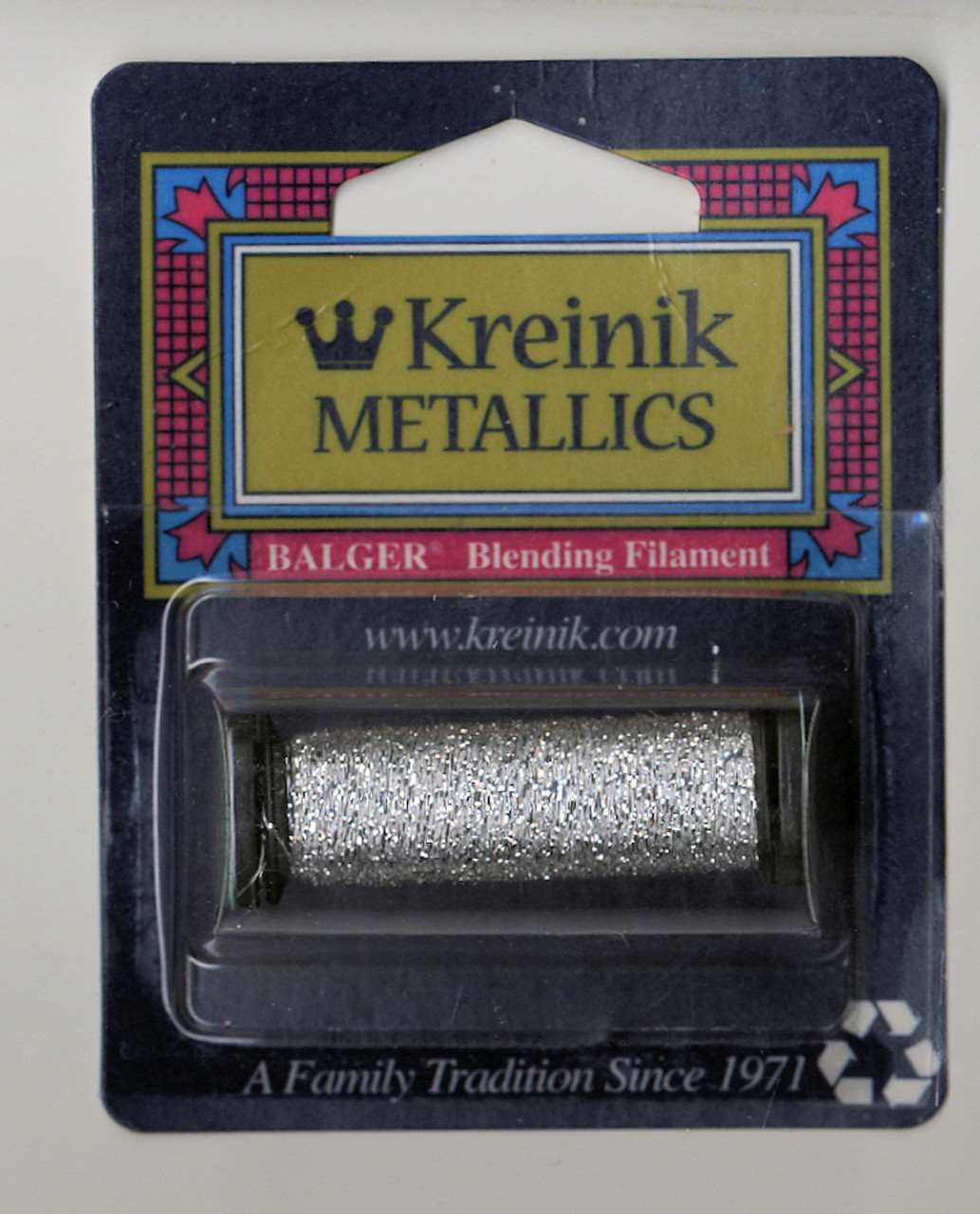 Kreinik Metallics Blending Filament - Silver #001
