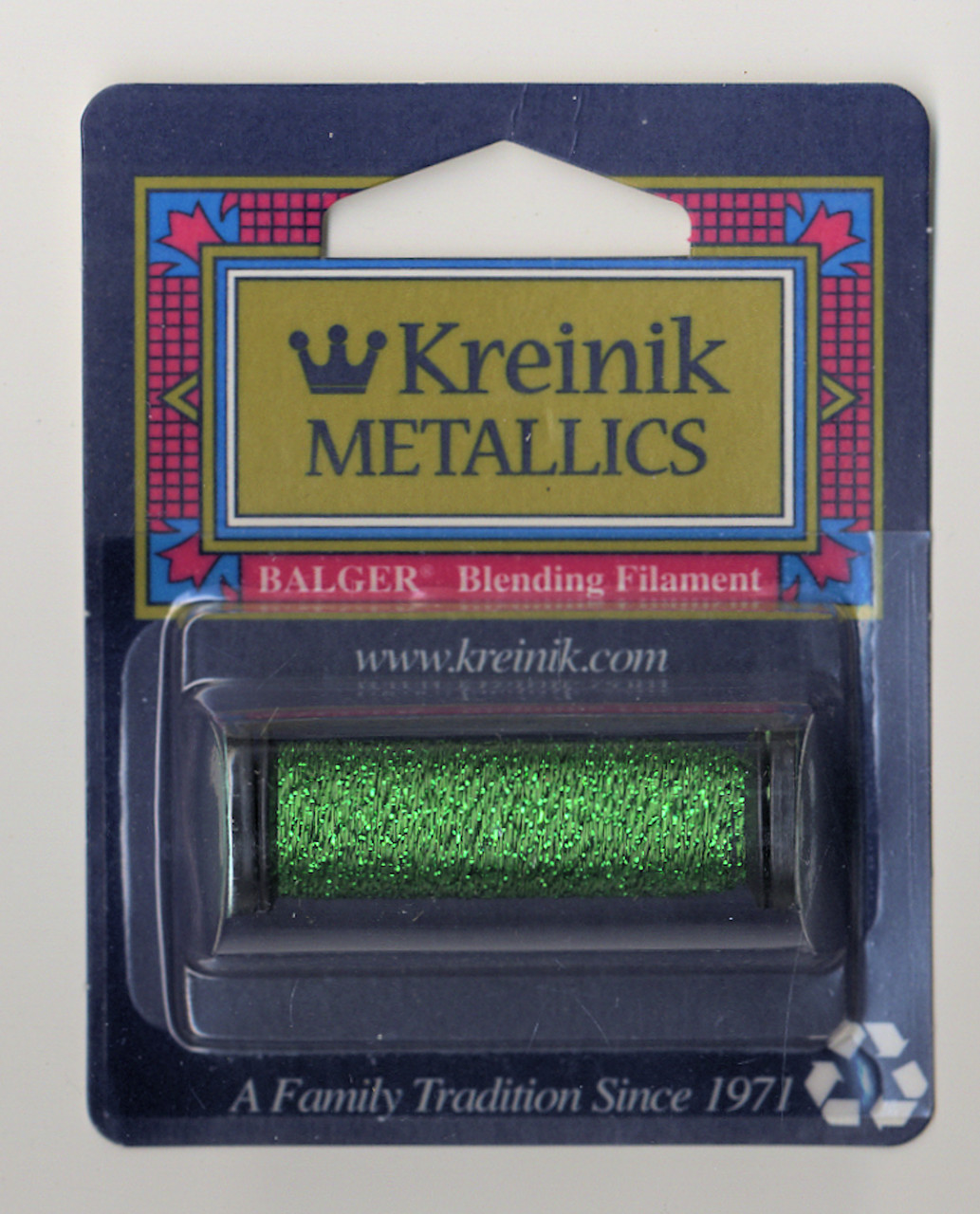 Kreinik Metallics Blending Filament - Green #008 - CrossStitchWorld
