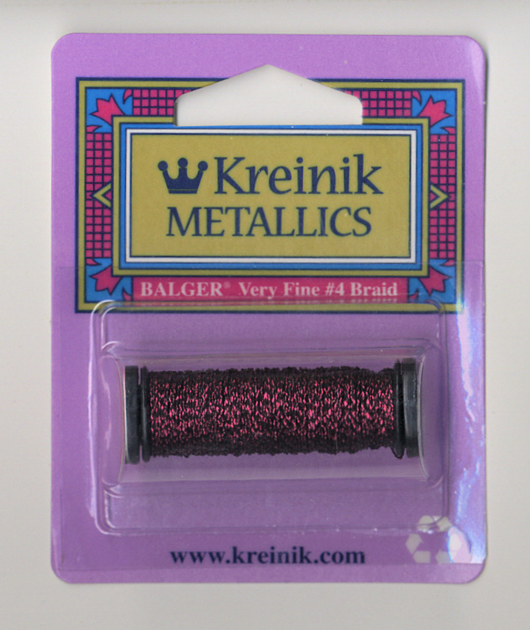 Kreinik Metallics - Very Fine #4 Vintage Burgundy #153V