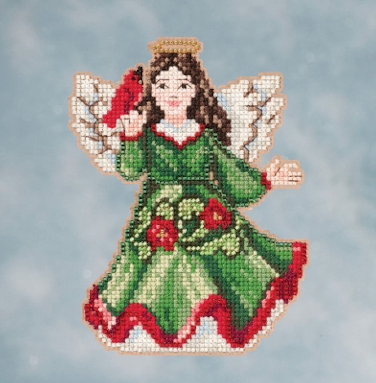 Mill Hill Angel with Lantern Beaded Counted Christmas Holiday Cross Stitch Kit 2016 Jim Shore Winter Series JS201612 Mill Hill Angel with Lantern Beaded Counted Christmas Holiday Cross Stitch Kit 2016 Jim Shore Winter Series JS201612