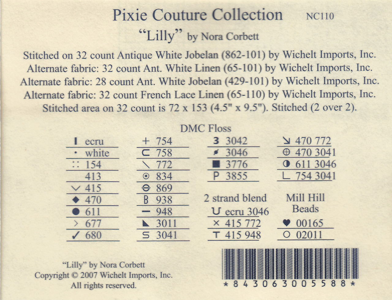 Nora Corbett - Lilly - CrossStitchWorld