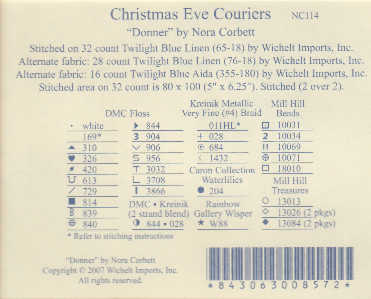 Nora Corbett - Donner - CrossStitchWorld