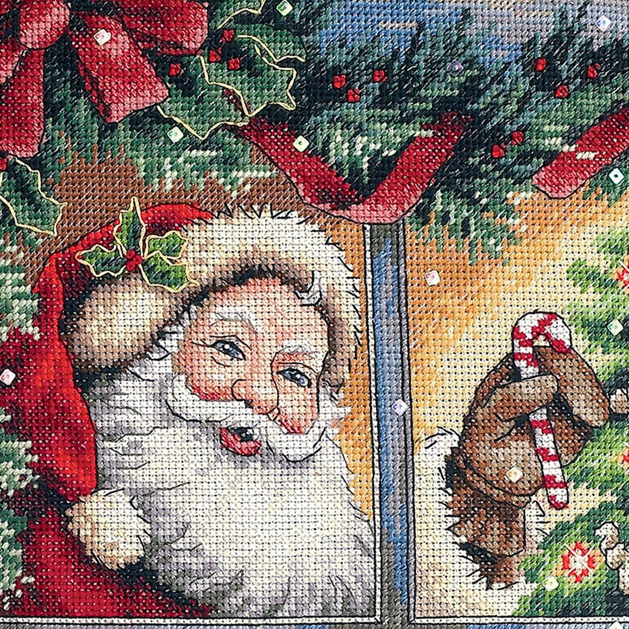 Gold Collection - Candy Cane Santa Stocking