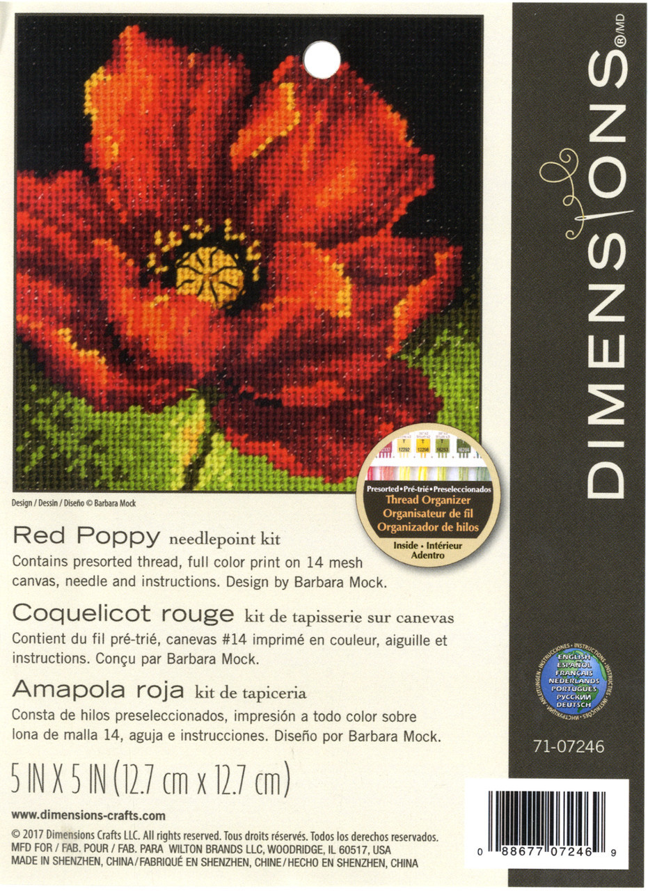 Dimensions - Red Poppy - CrossStitchWorld