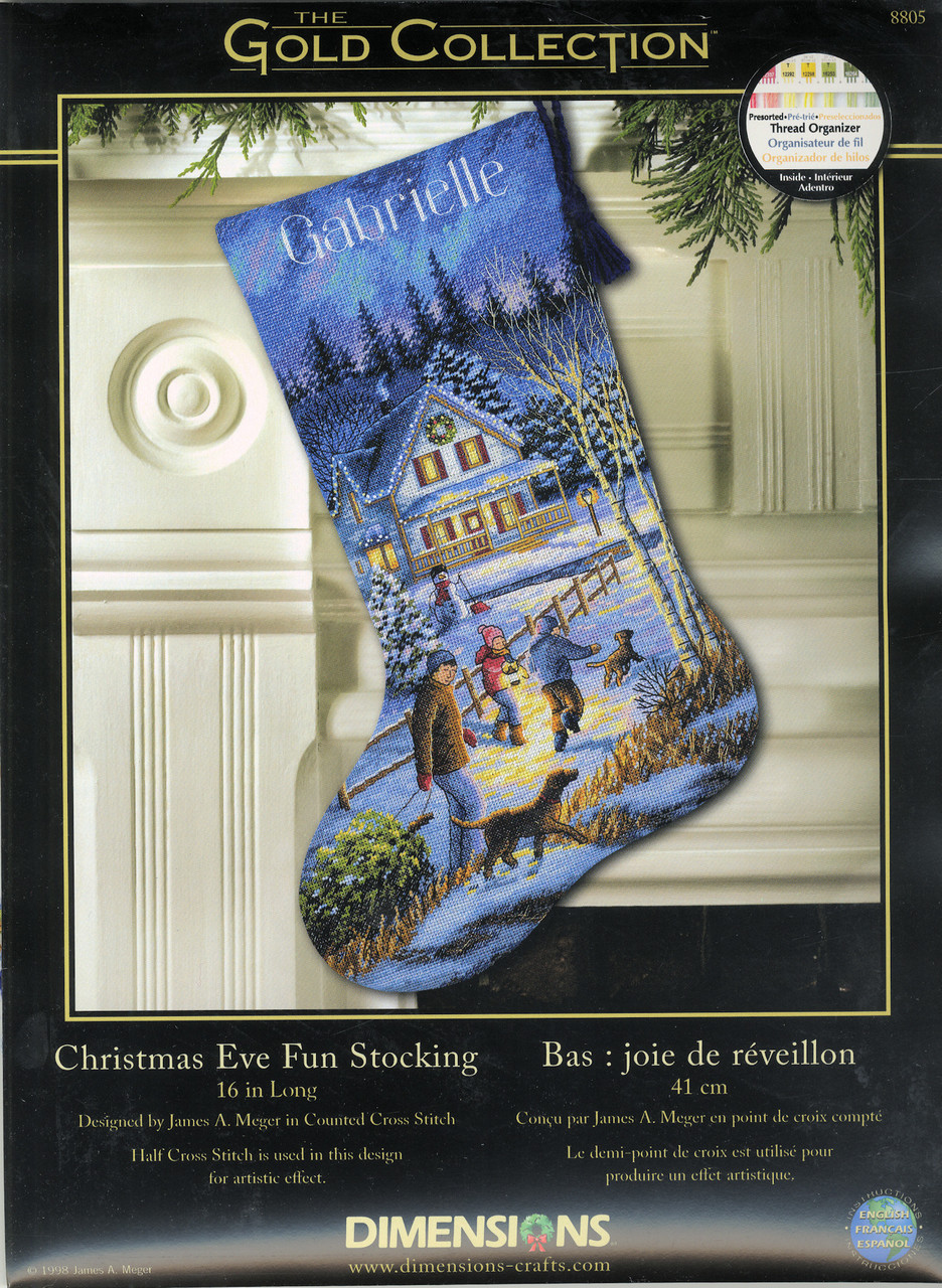 Gold Collection - Christmas Eve Fun Stocking Gold Collection - Christmas Eve Fun Stocking