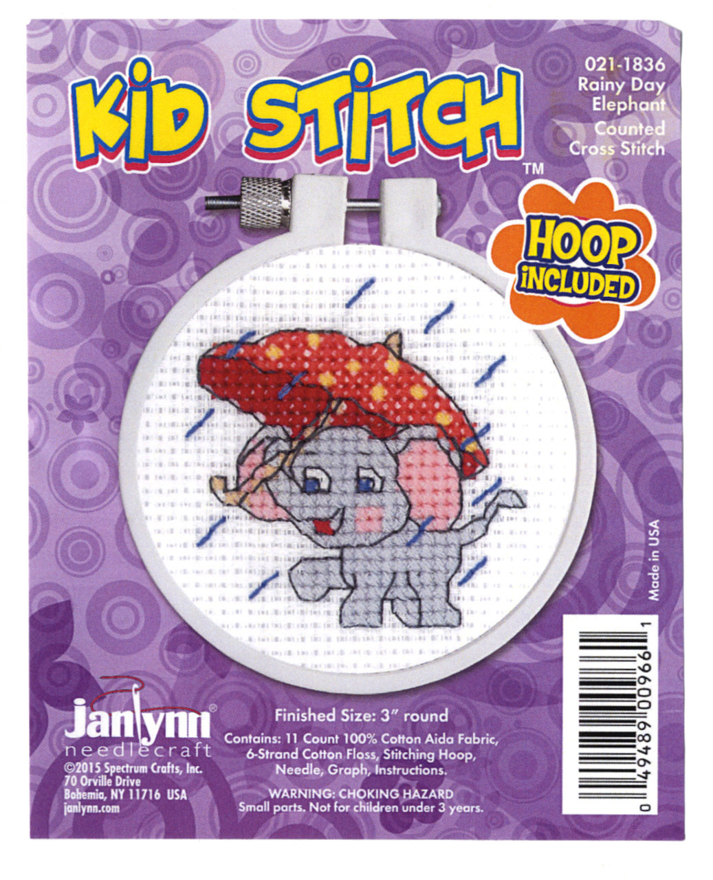 Kid Stitch - Rainy Day Elephant