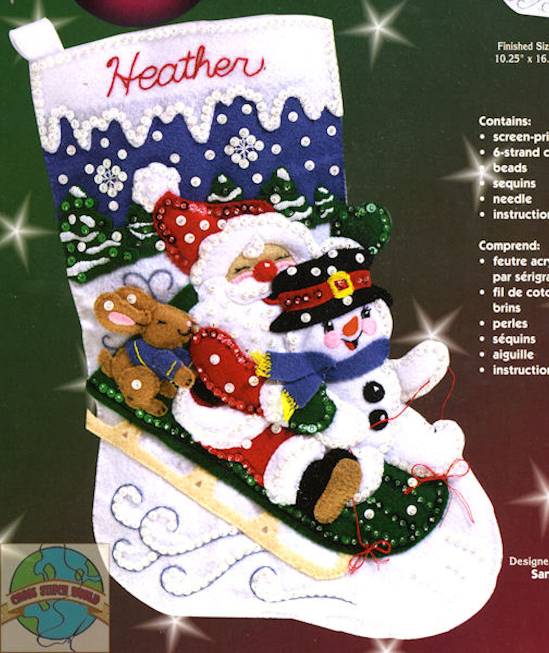 Janlynn - Christmas Fun Stocking - CrossStitchWorld