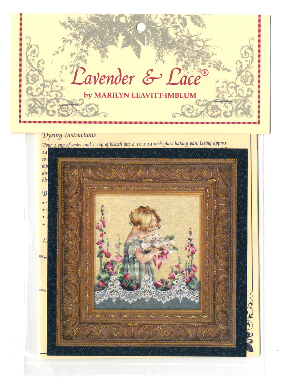 Lavender Lace 49 Emma S Garden Counted Cross Stitch Pattern And Required Beads