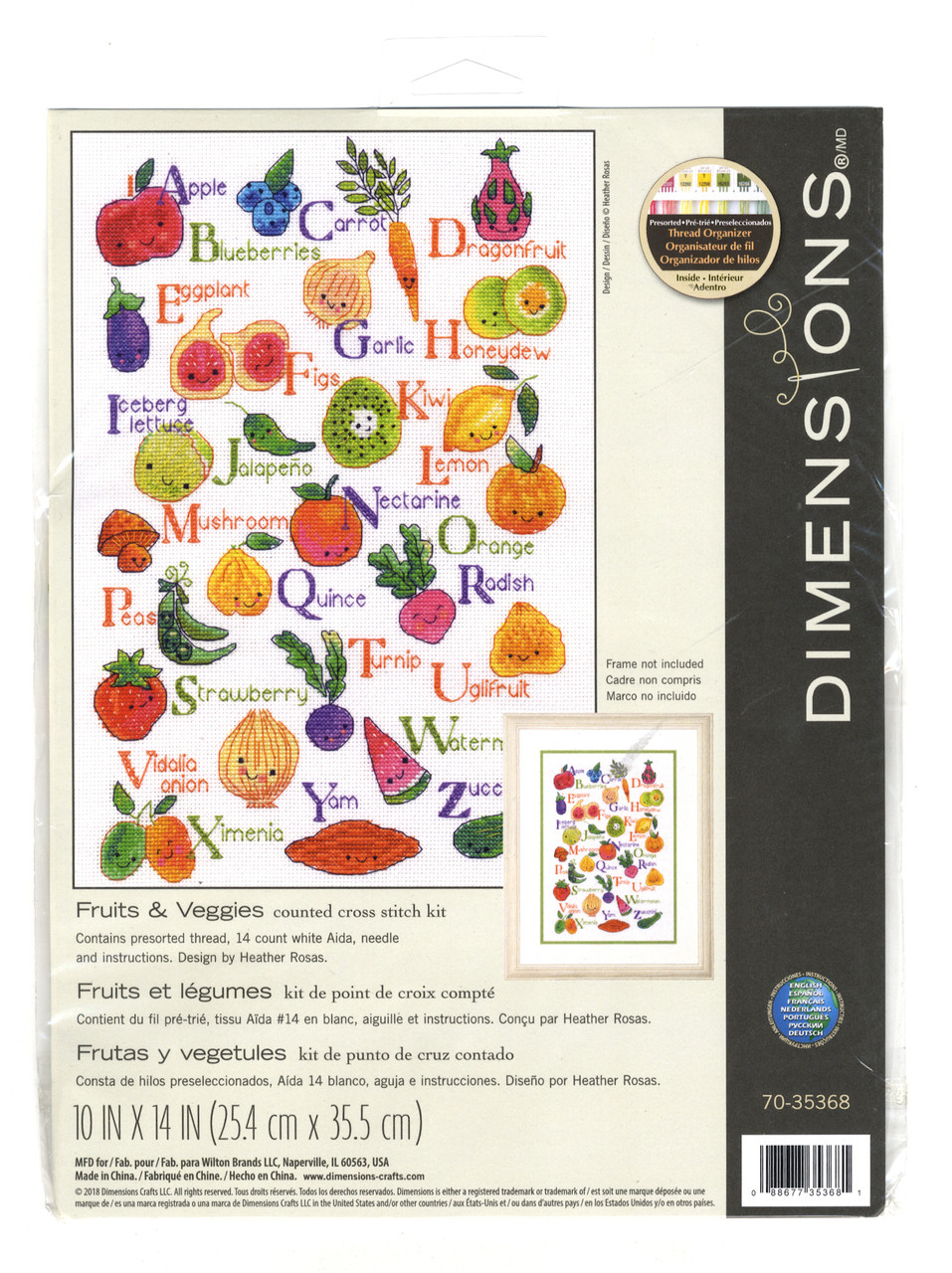 DMC Magic Paper Cross-Stitch kit - Fruit - All Things EFFY