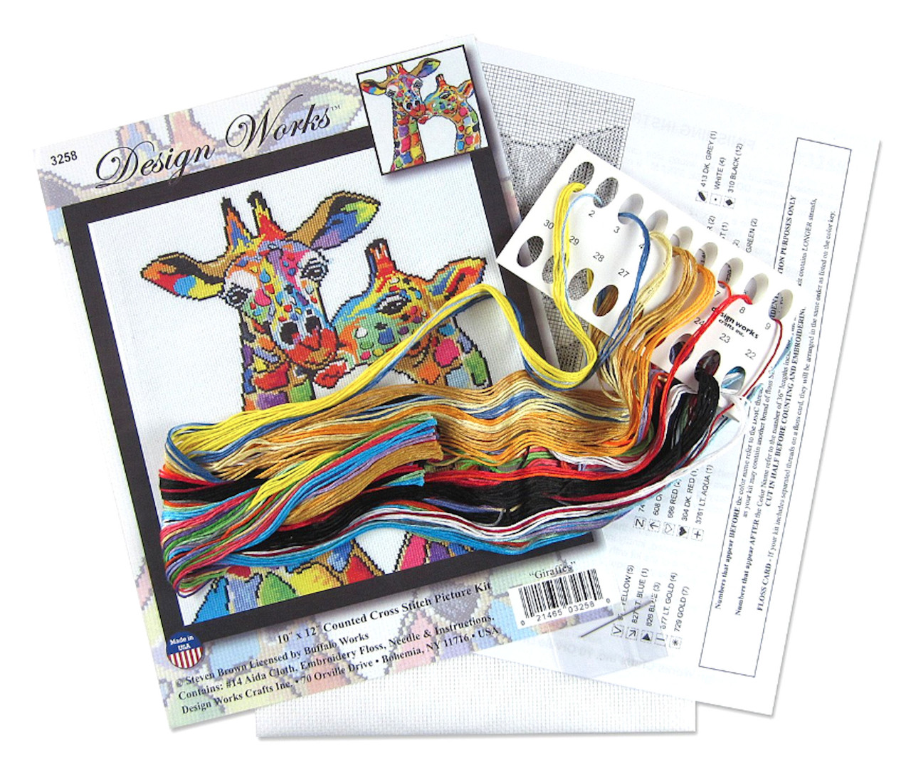Design Works - Colorful Giraffes - CrossStitchWorld
