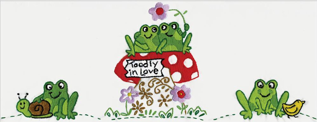 Design Works - Toadly in Love Pillowcases (2)