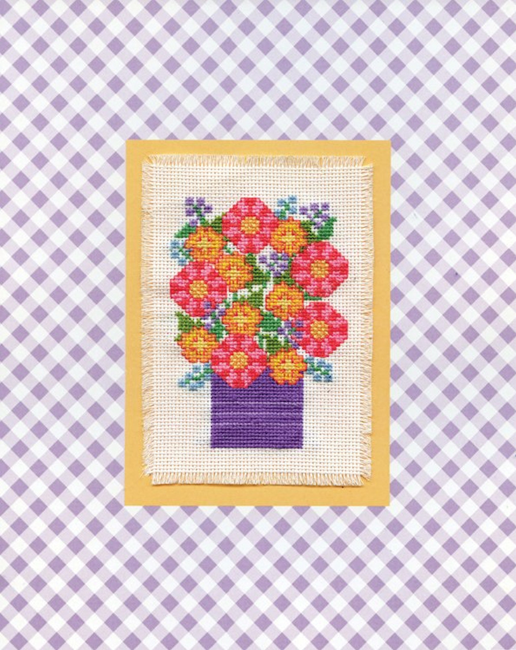 Design Works - Purple Vase Stitch & Mat