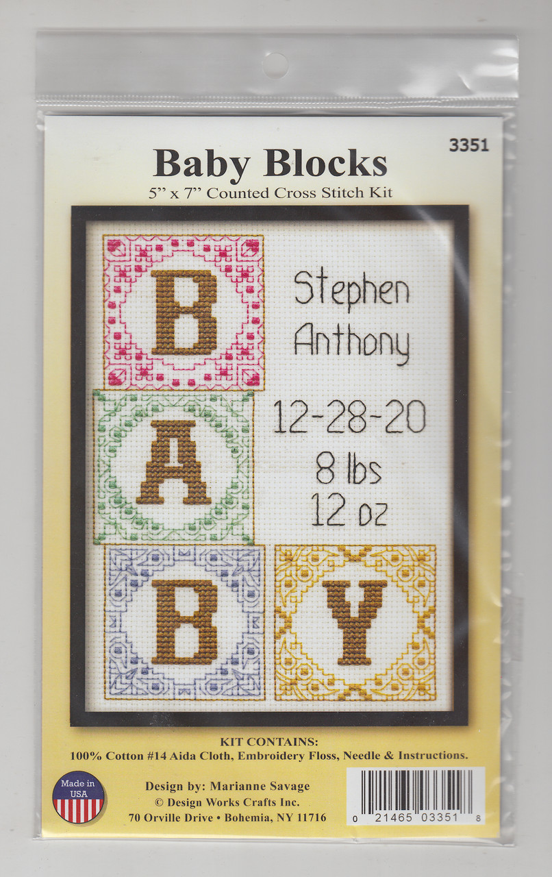 Design Works - Baby Blocks 