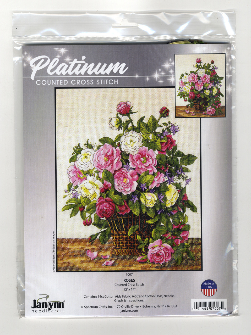 Janlynn Platinum Collection - Roses - CrossStitchWorld